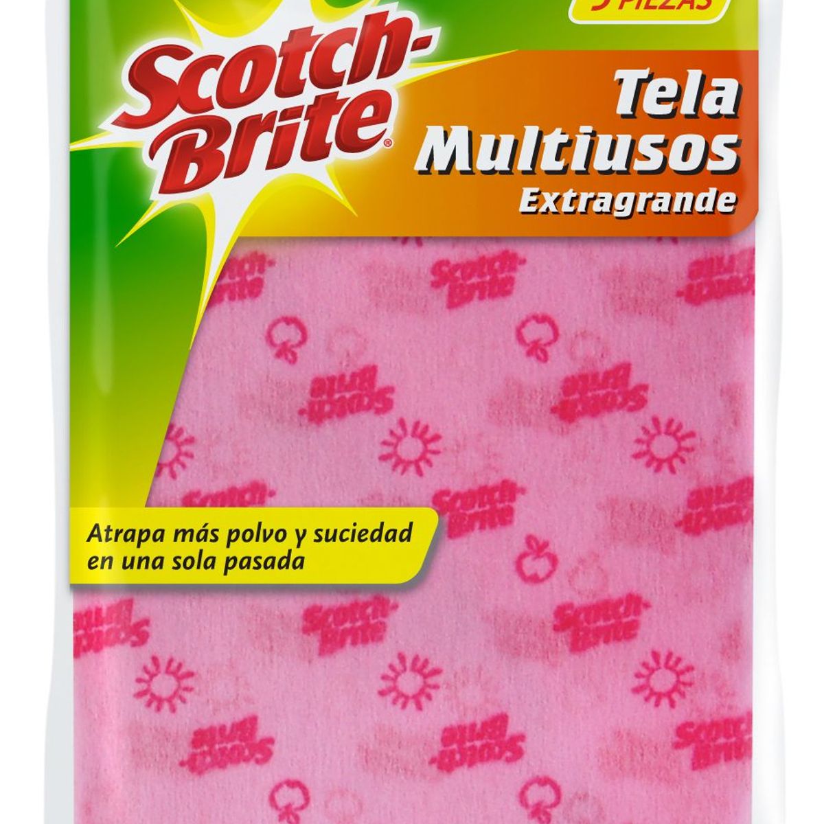Scotchbrite - Tela Multiusos Scotch-Brite, 5 piezas