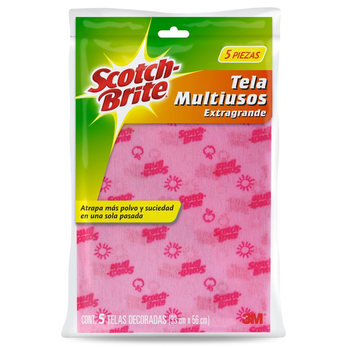 Scotchbrite - Tela Multiusos Scotch-Brite, 5 piezas