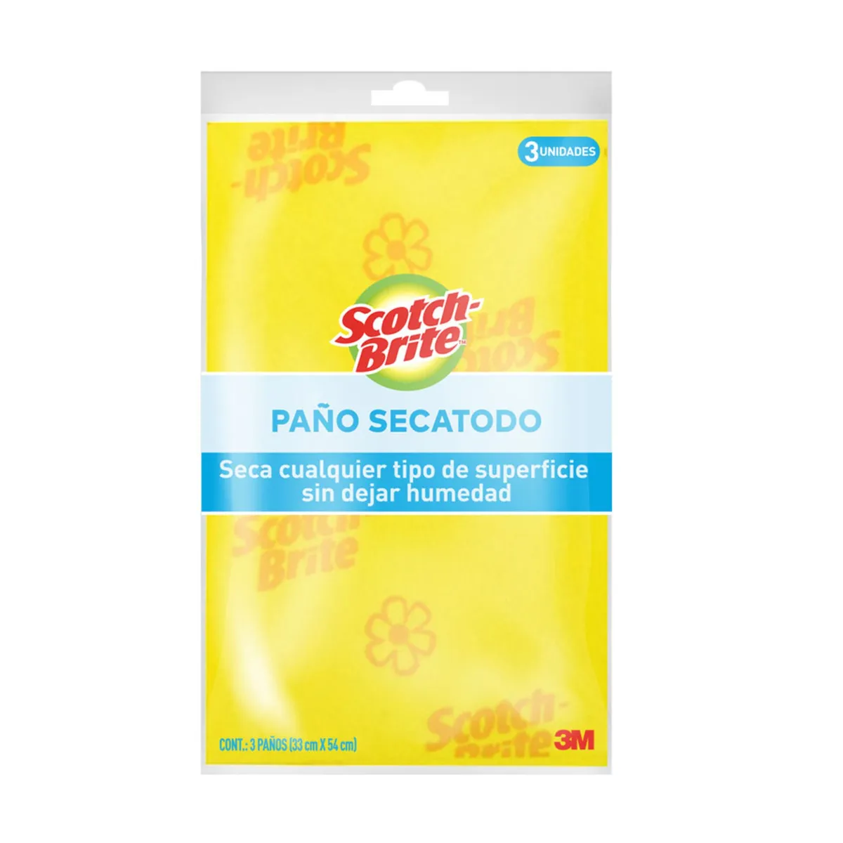 Scotchbrite - Paño Esponja Súper Absorbente Scotch-Brite, 3 pza.