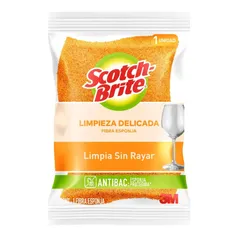 Fibra Esponja Cero Rayas Cocina Scotch-Brite Grande