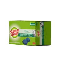 Fibra Metálica con Jabón Scotch-Brite, 4 Piezas