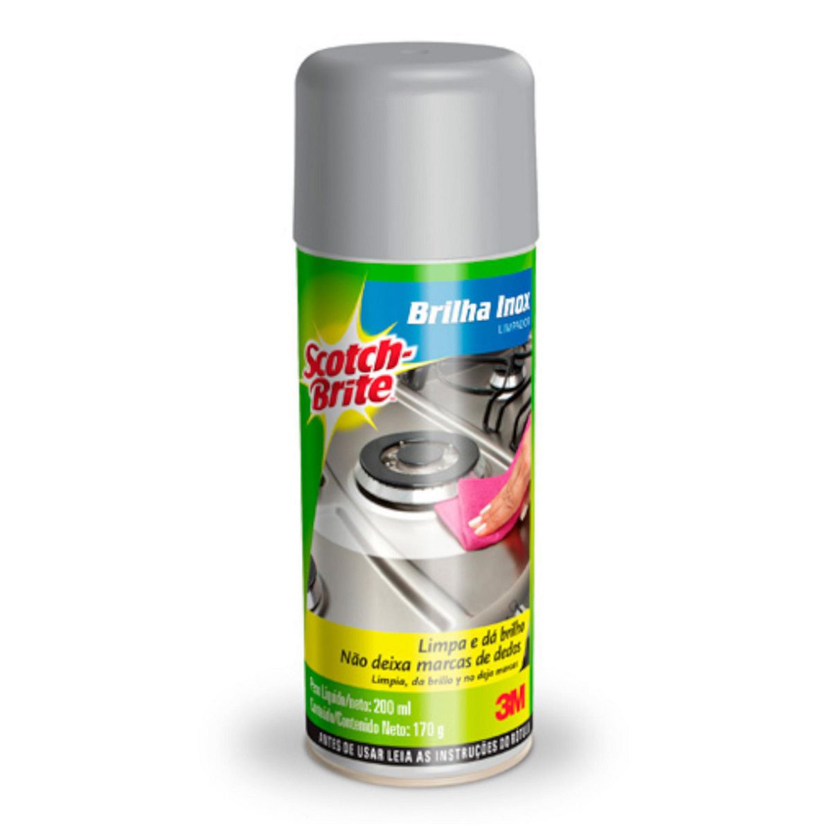 Limpiador de Acero Inoxidable Scotchgard 170 gr, marca Scotchbrite - Foto Principal