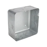 Caja Metálica Cuadrada Tipo Pesada 8X8 Pulgadas