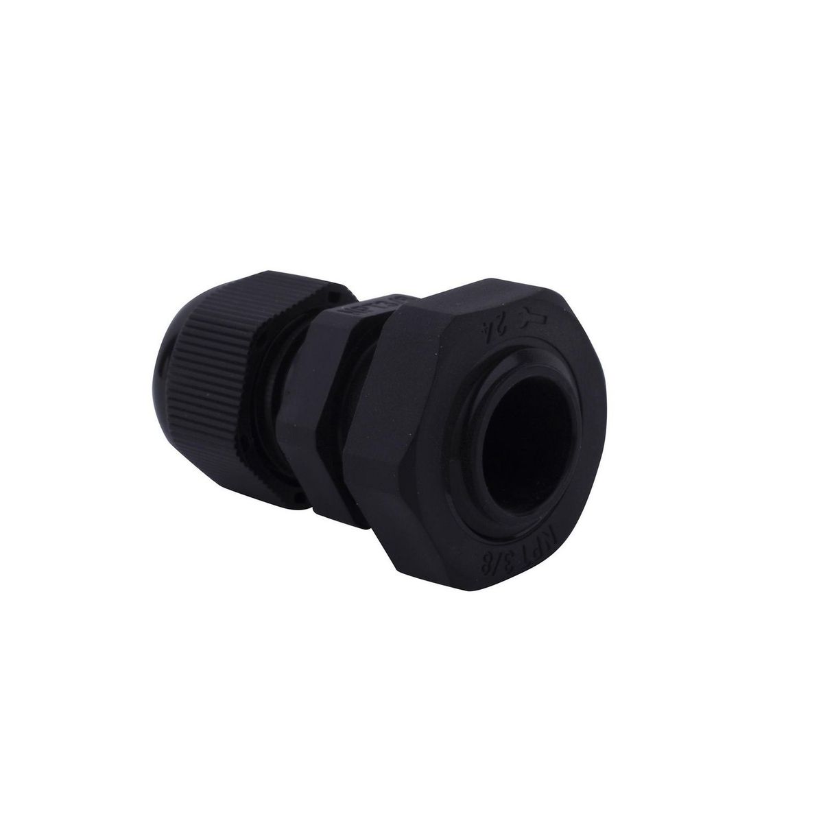Argos - Conector Glándula Nylon Negro 3/8"