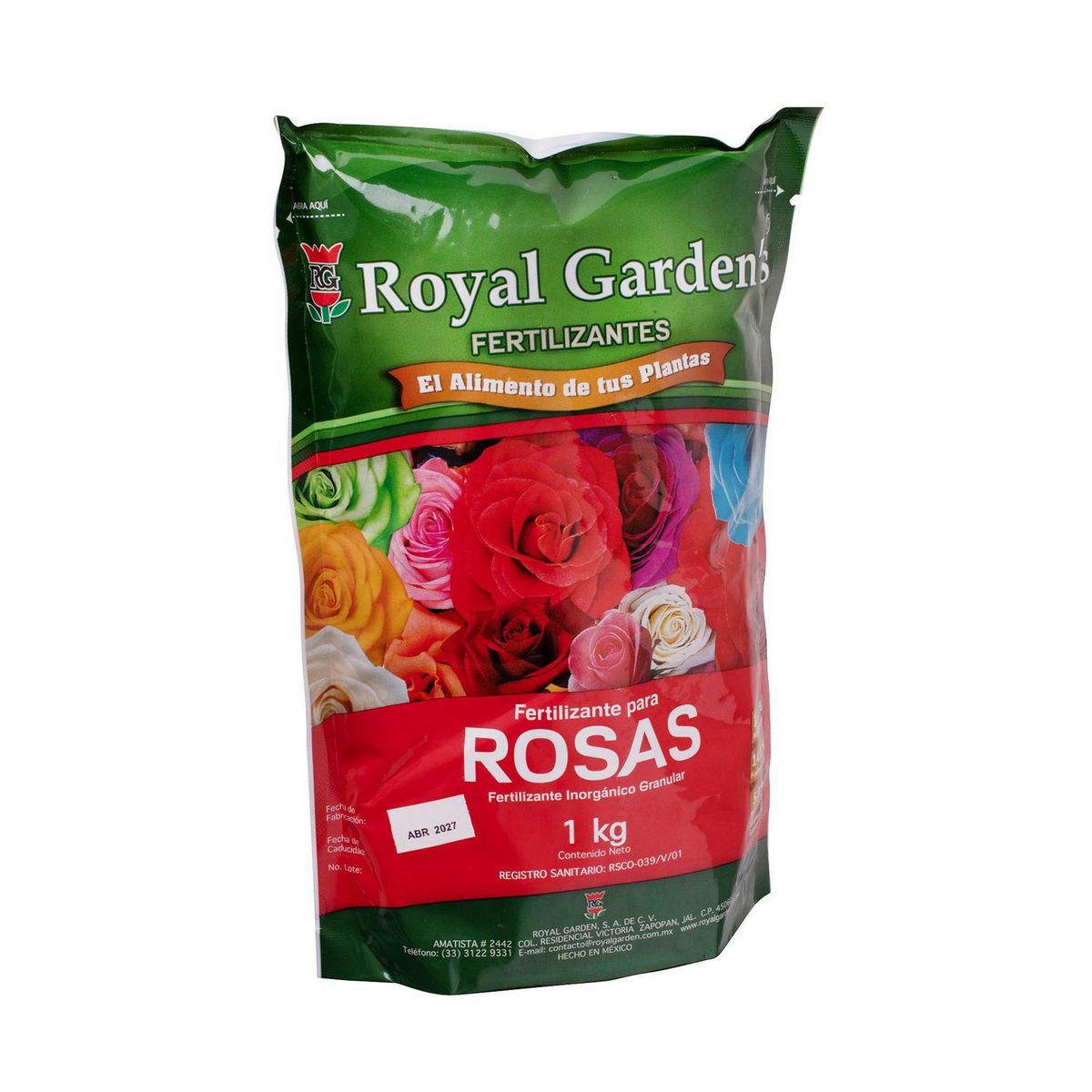 Royal Gardens - Fertilizante rosas 1 kg