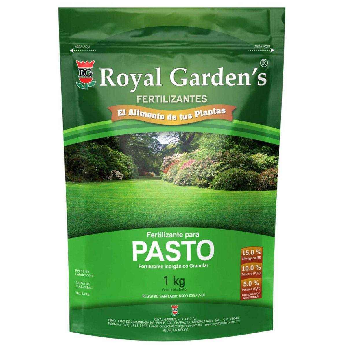 Royal Gardens - Fertilizante p/ pasto 1 kg