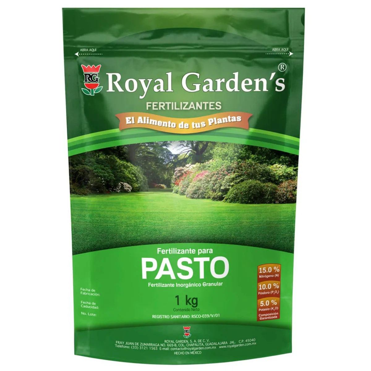 Royal Gardens - Fertilizante p/ pasto 1 kg