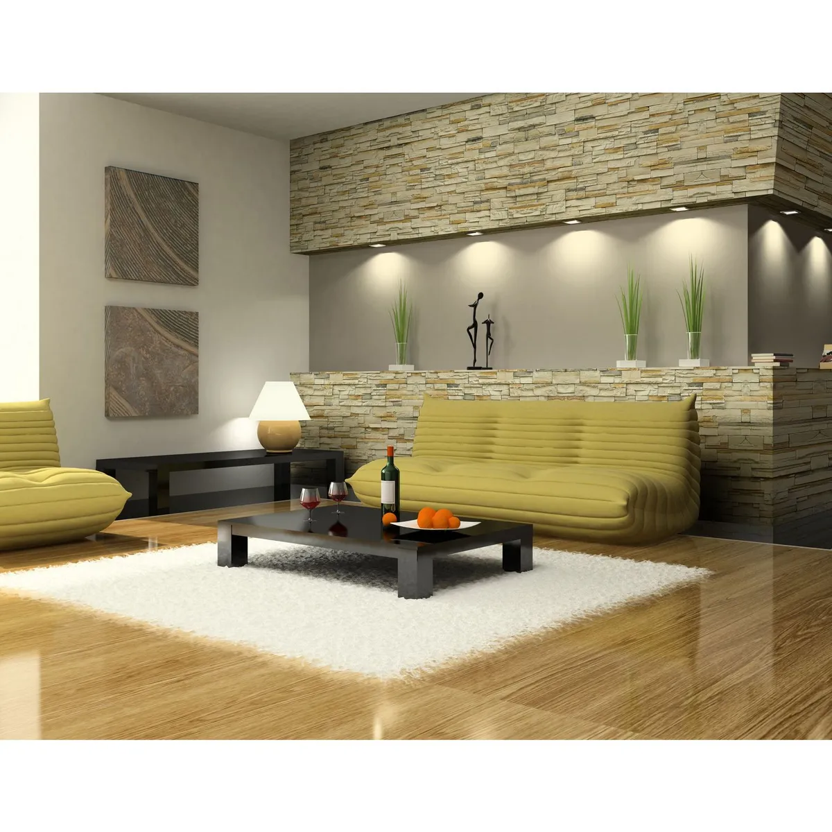 Fachaleta Piedra Fastset Beige Para Exterior Mate 1 M2, marca Perdura - Foto 2