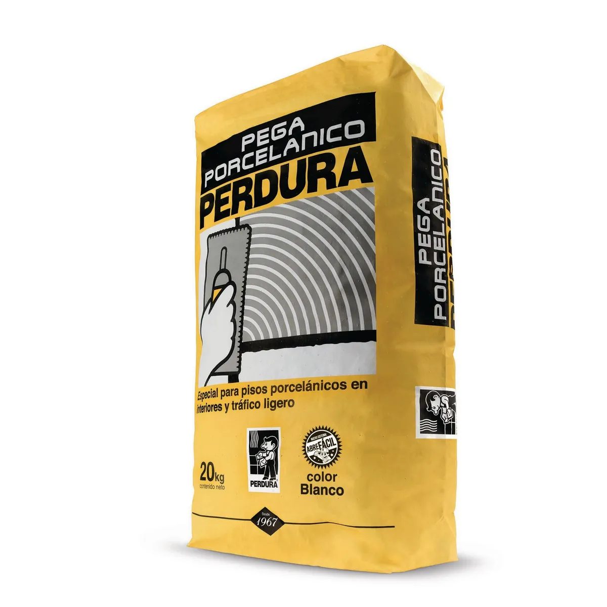 Adhesivo Porcelánico Blanco 20 kg, marca Perdura - Foto Principal