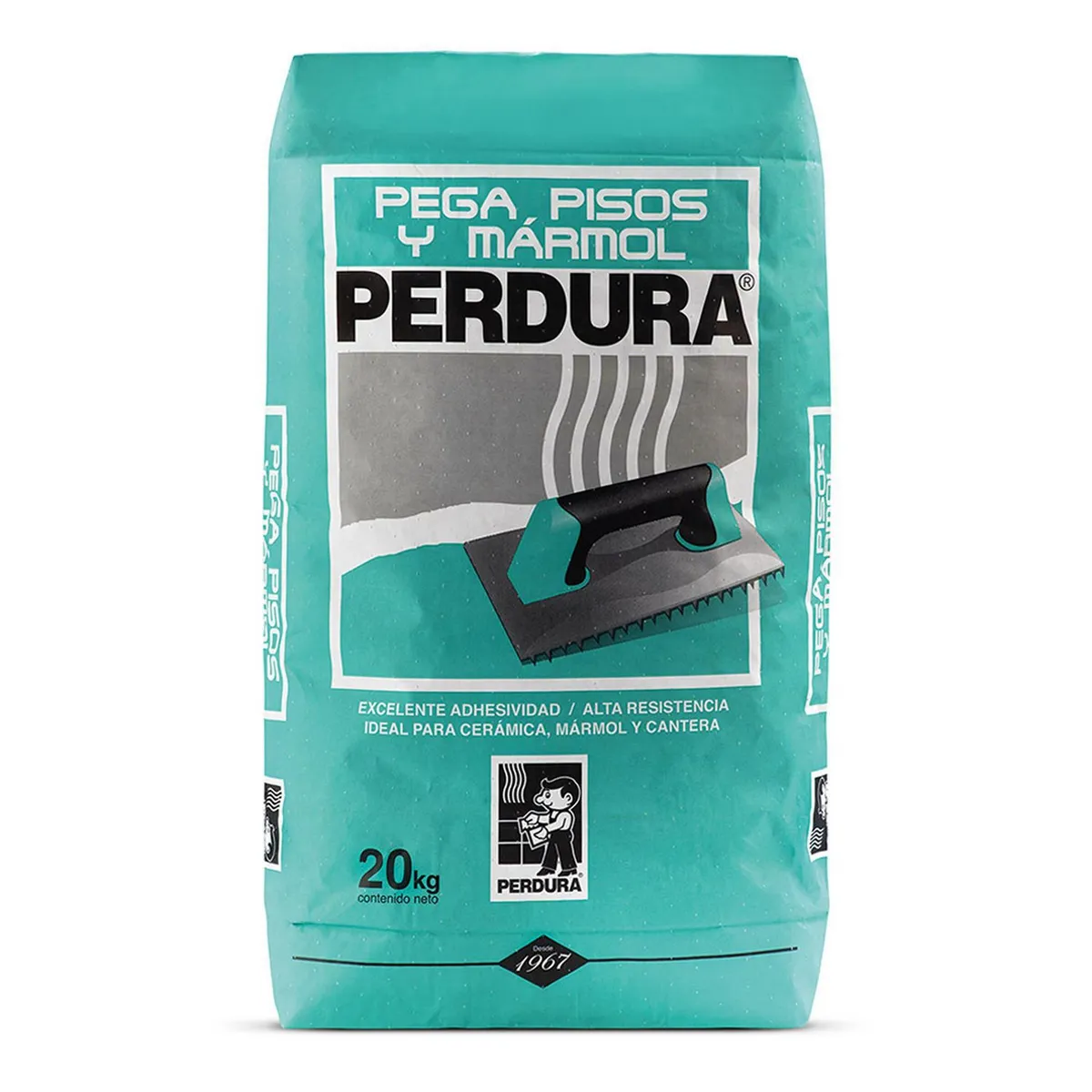 Perdura - Adhesivo Cerámico y Mármol gris 20 kg