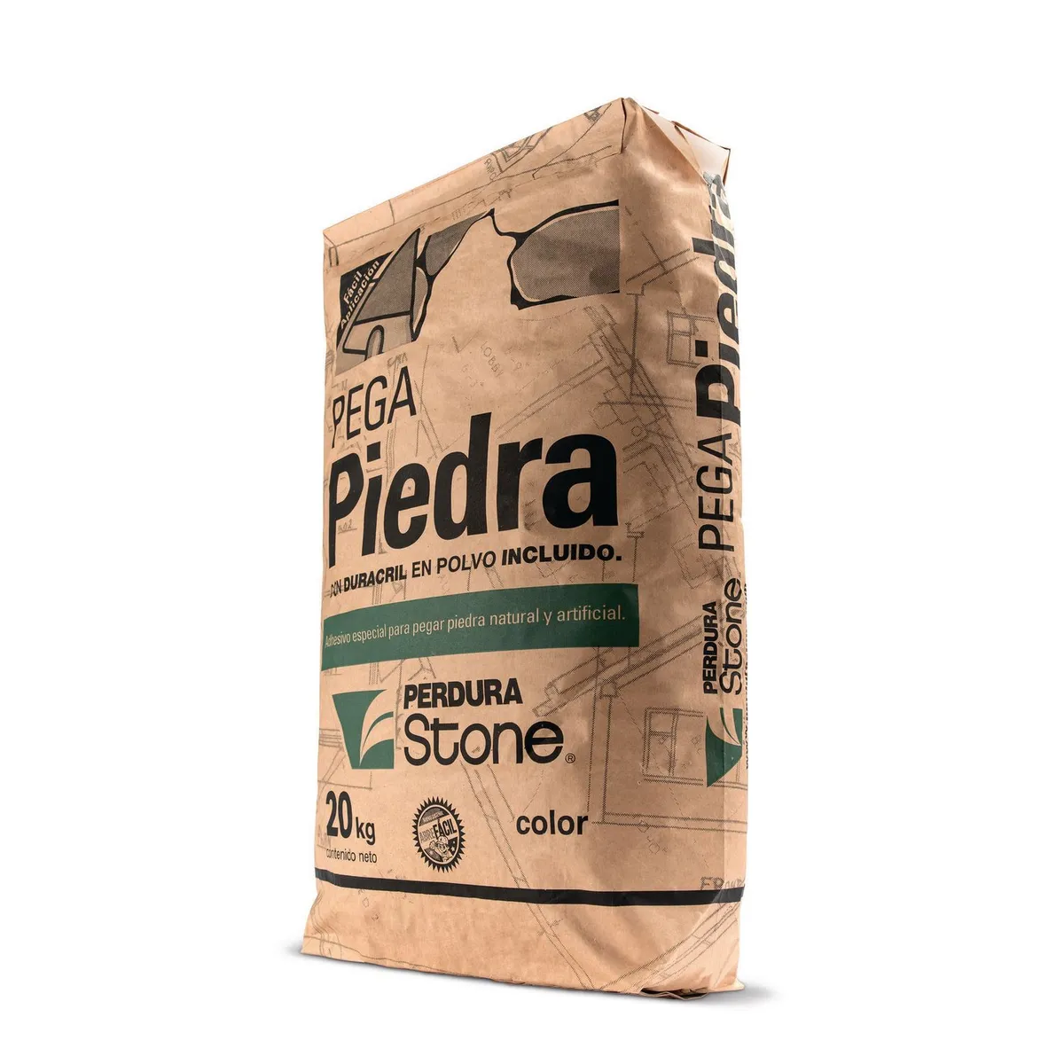 Pega piedra Perdura 20kg, marca Perdura - Foto Principal