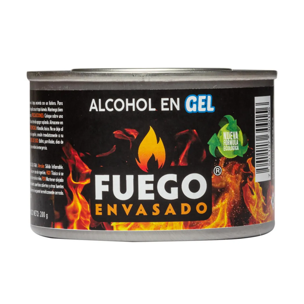 Lata de Alcohol en Gel 200 gr, marca Fuego Envasado - Foto 2