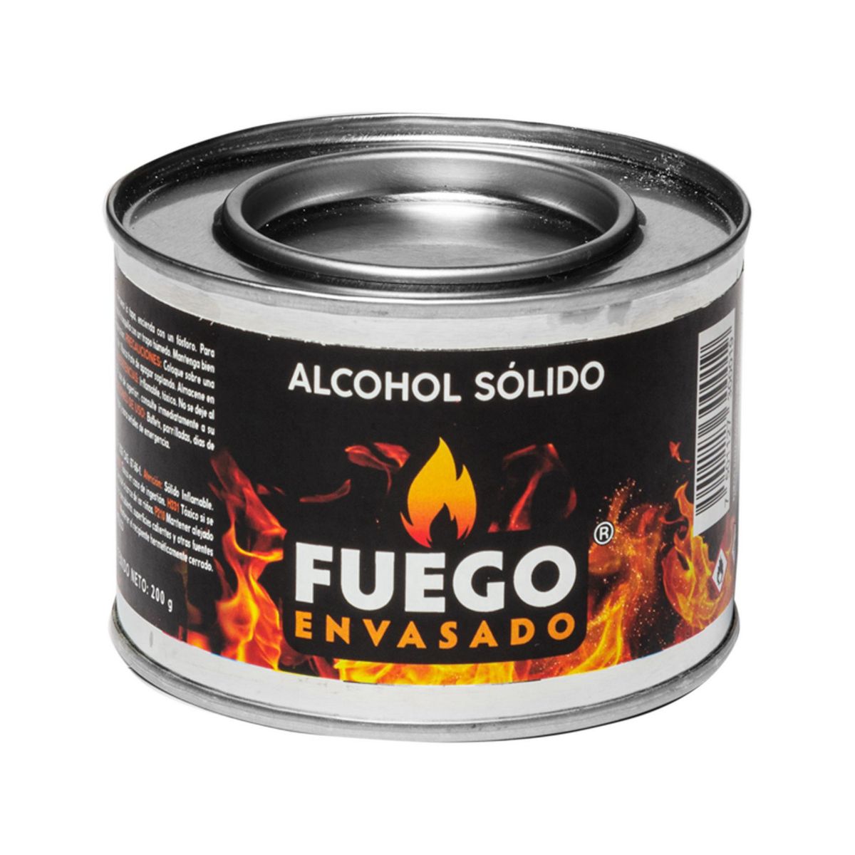 Fuego Envasado - Lata de Alcohol Sólido 200 gr