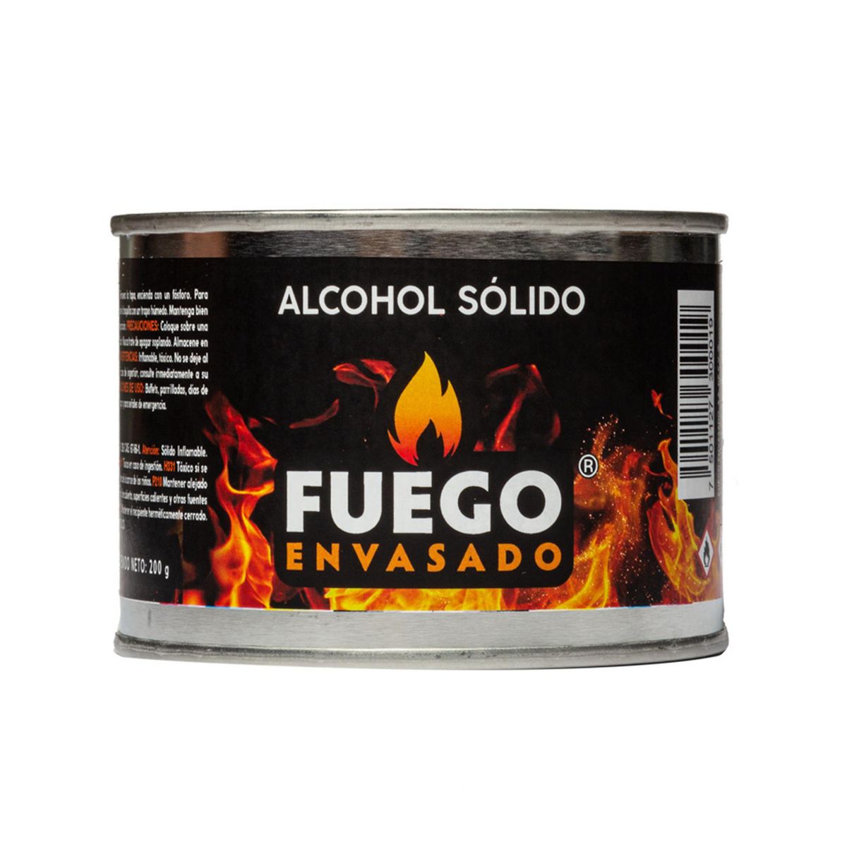 Fuego Envasado - Lata de Alcohol Sólido 200 gr
