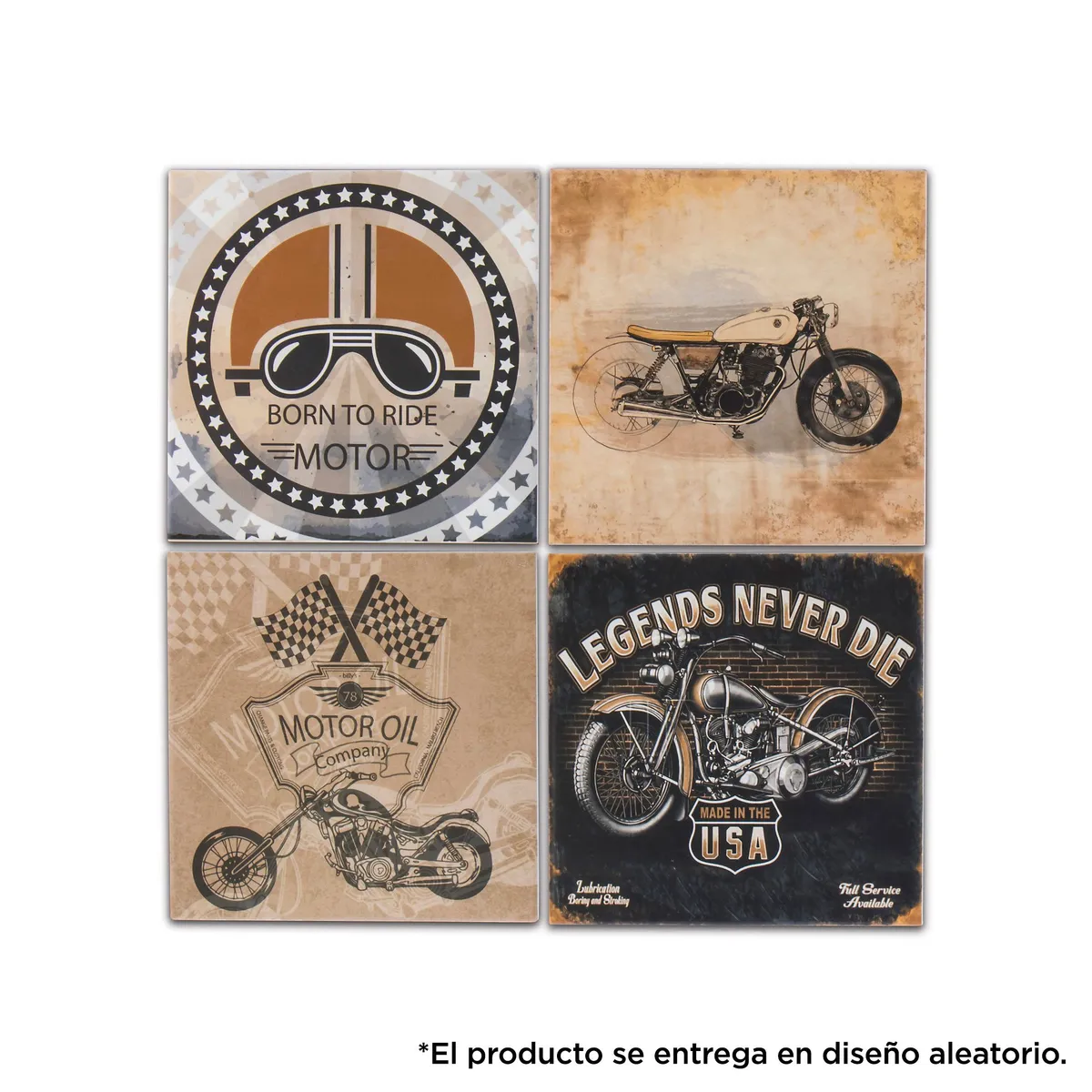 Cerámica Vintage Bike 20.3x20.3 cm, Grupo Ceral 1 pza, marca Grupo Ceral - Foto Principal