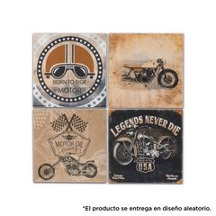 Cerámica Vintage Bike 20.3x20.3 cm, Grupo Ceral 1 pza