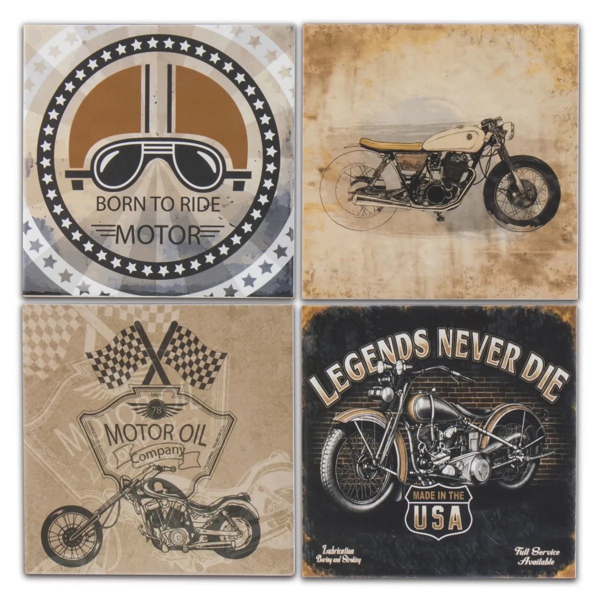 Cerámica Vintage Bike 20.3x20.3 cm, Grupo Ceral 1 pza, marca Grupo Ceral - Foto 2