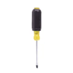 Destornillador Cushion Grip Barra Redonda Punta Plana 1/4" X 4