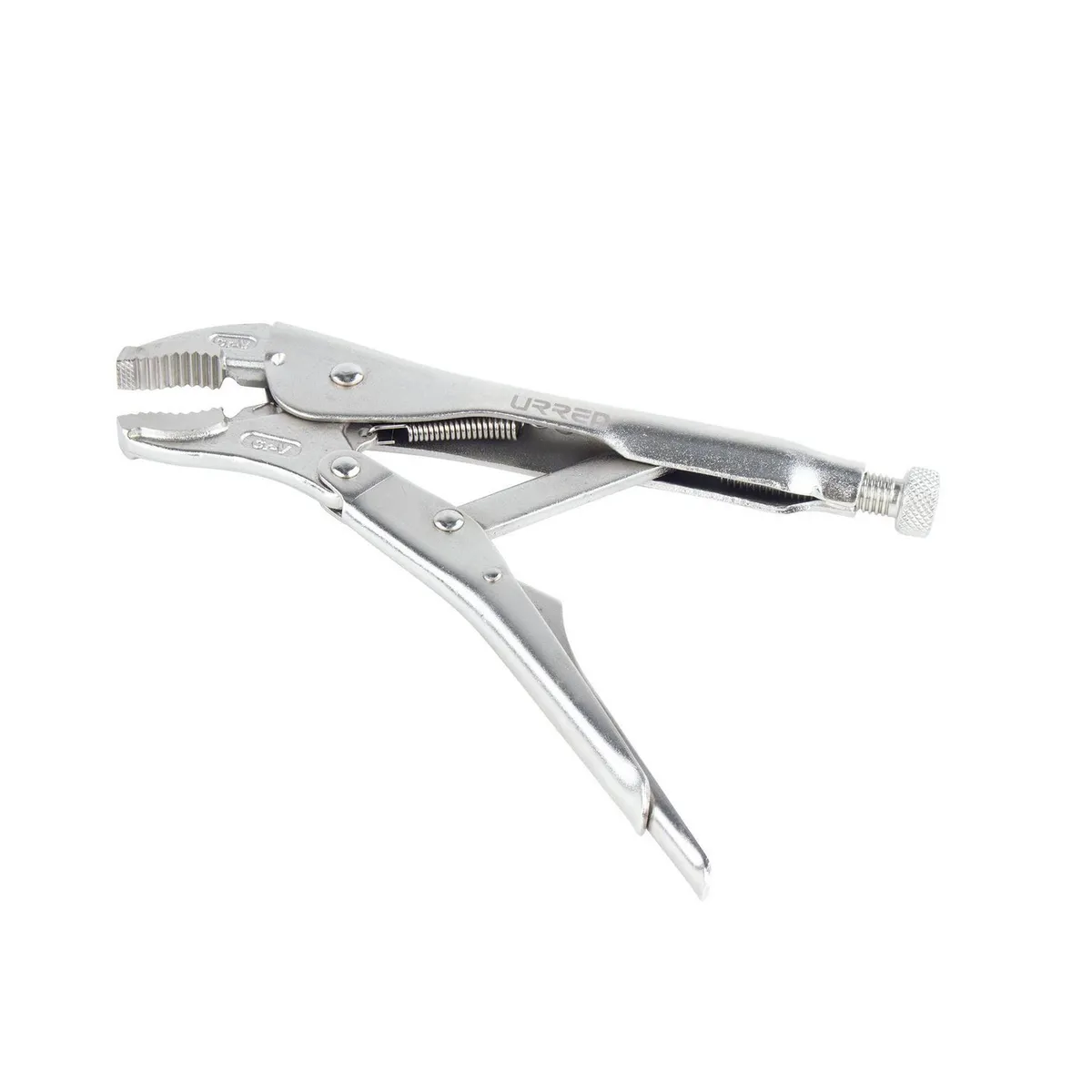 Urrea - Pinza de Presión Quijada Curva con Corta Alambre 10" Uso Industrial