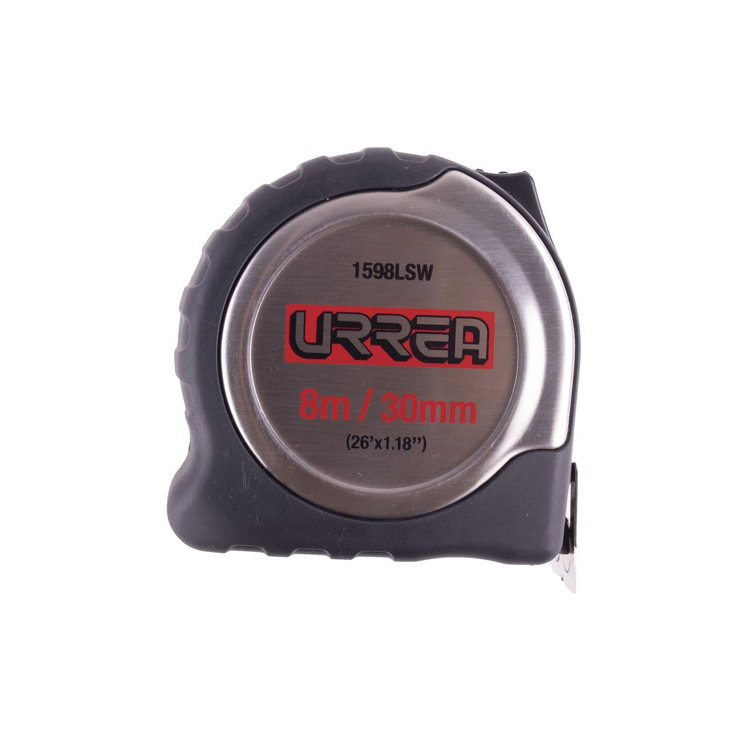 Urrea - Flexómetro de acero inoxidable 8m x 30 mm