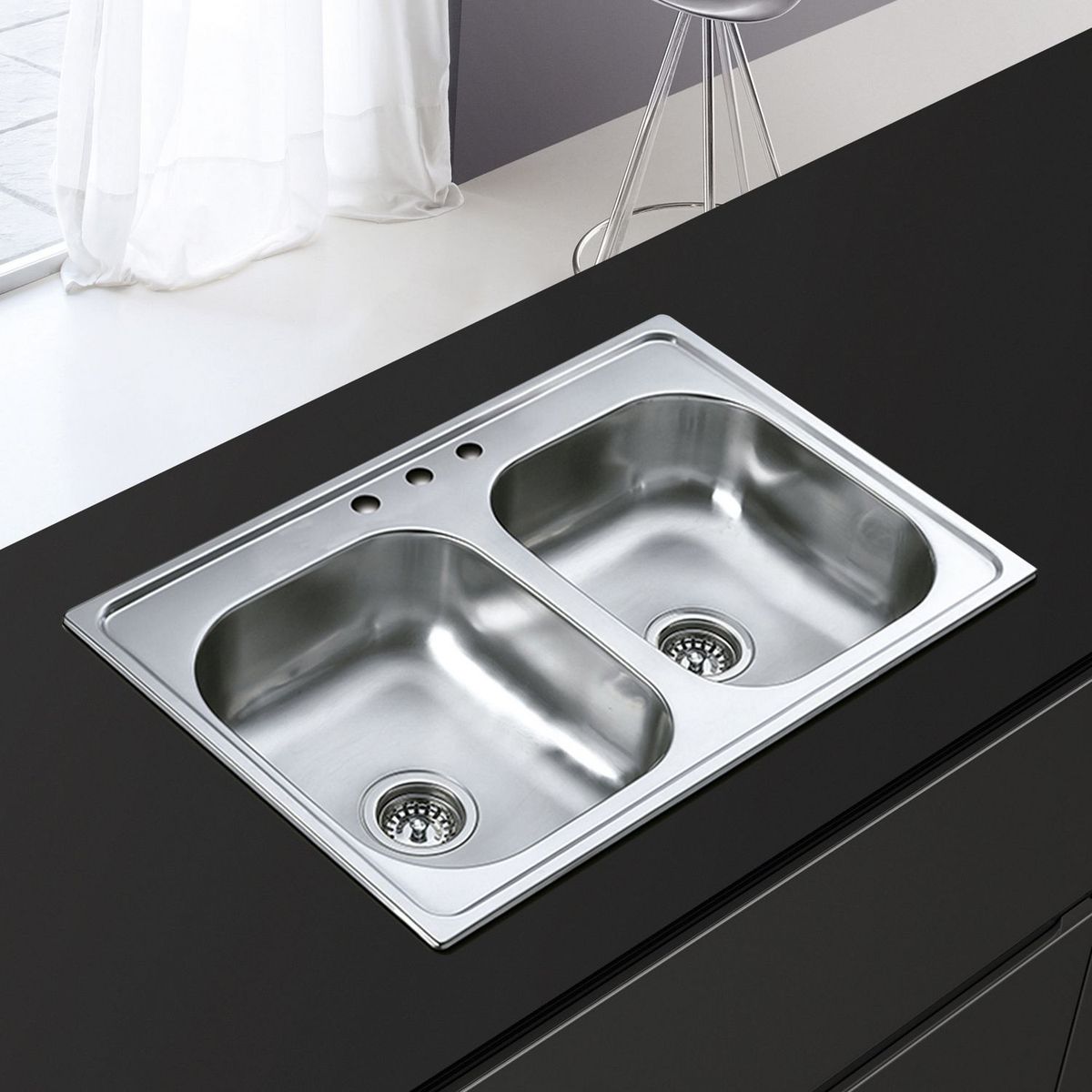 Teka - Fregadero 2 tinas con 2 cubetas 840.560