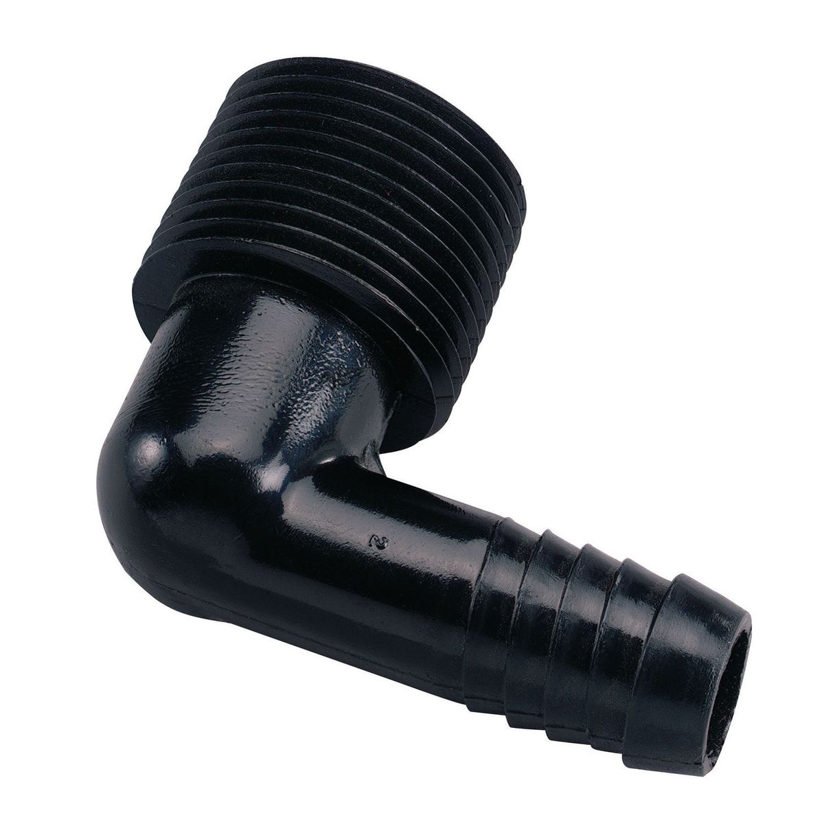 Codo macho npt inserto manguera 3/4 x 1/2, marca Orbit - Foto Principal
