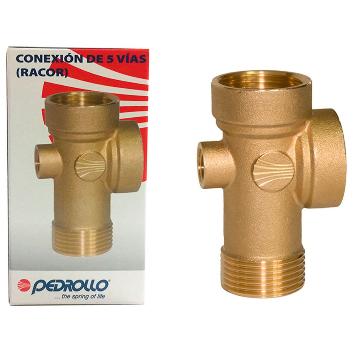 Pedrollo - Conector de 5 Vias para Equipos Hidroneumáticos