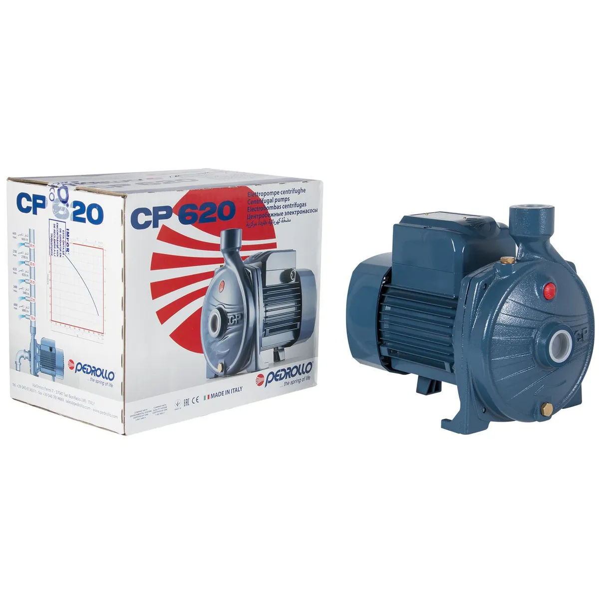 Pedrollo - Bomba Centrífuga Eléctrica 1 HP 100 l/min