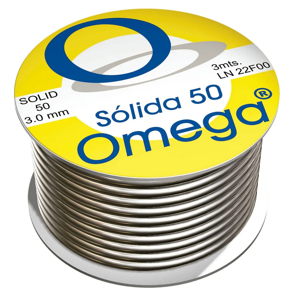 Soldadura omega sólida 50 de 3.0 mts, marca Omega - Foto Principal