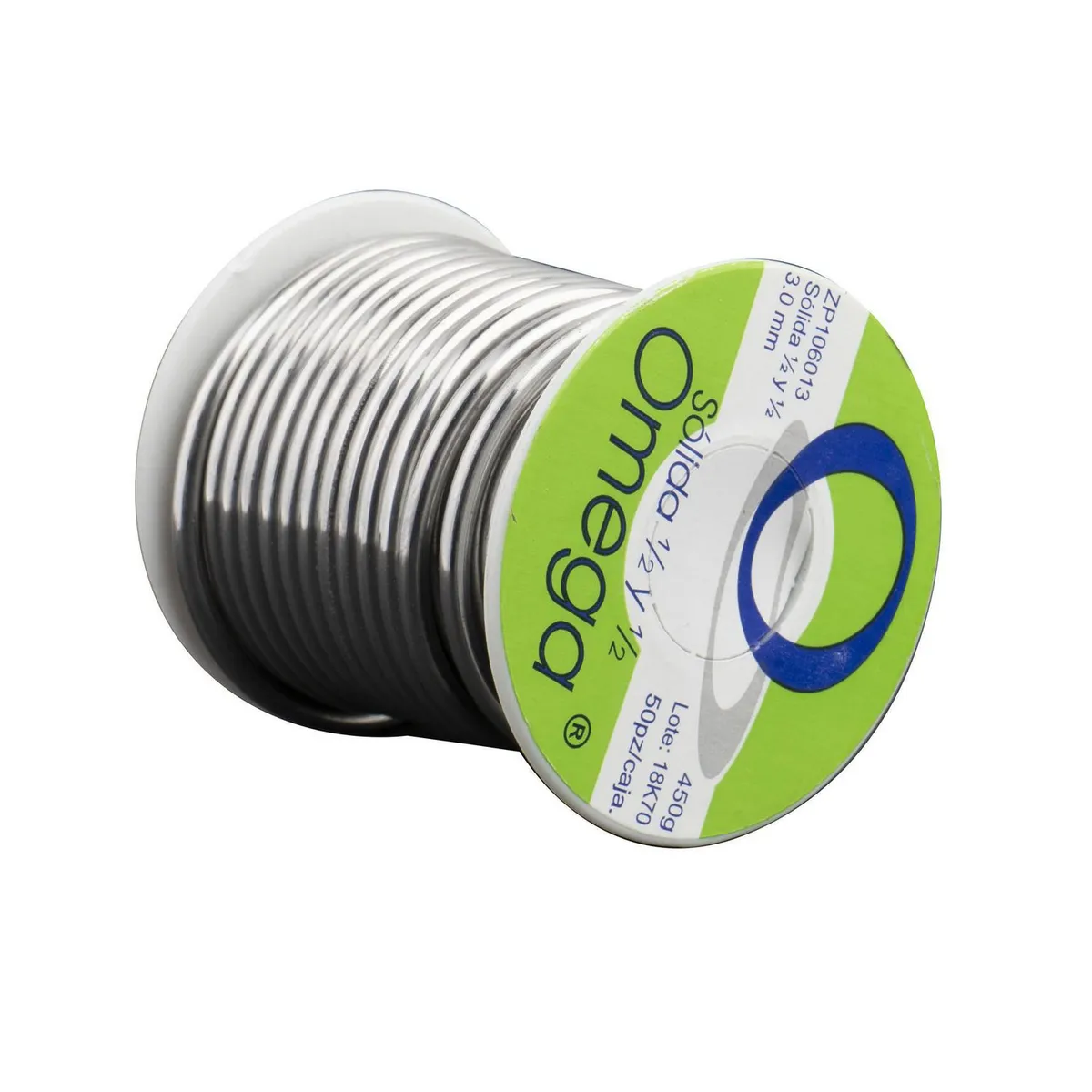 Soldadura omega sólida 1/2 1/2 de 450 grs, marca Omega - Foto 2