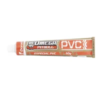 Cemento para pvc omega pitbull dorado tubo 50 grs