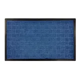Tapete para entrada Crossroad de 45 x 75 cm Azul