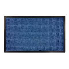 Tapete para entrada Crossroad de 45 x 75 cm Azul