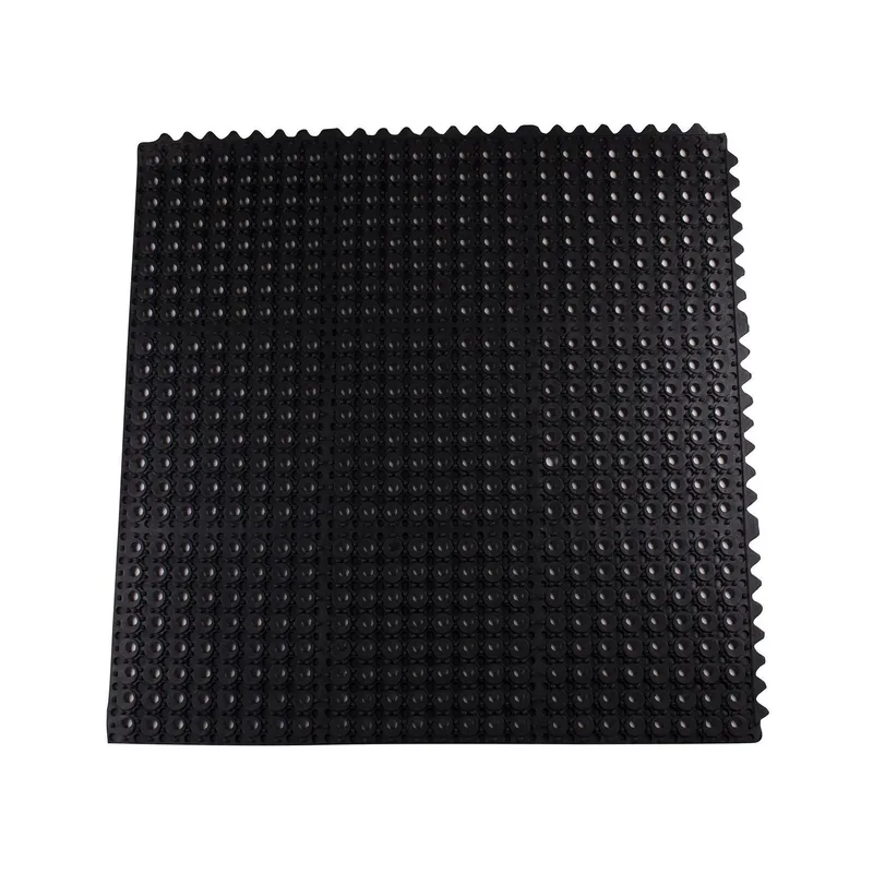 Just Home Collection - Tapete antifatiga modular de 90 x 90 cm Negro