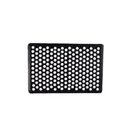 Tapete para entrada de hule multiusos de 40 x 60 cm Negro