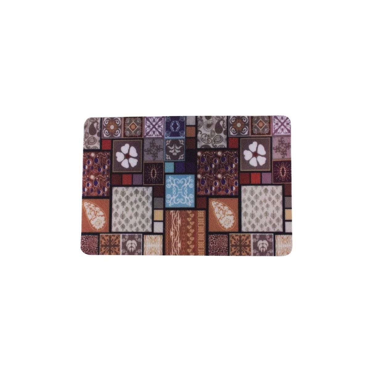 Just Home Collection - Tapete para entrada Mosaico de 40 x 60 cm Multicolor