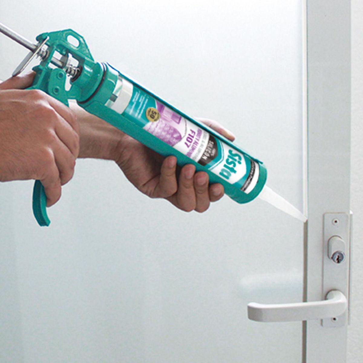 Sista F107 Silicón Vidrio y Aluminio Negro 300 ml, marca Sista - Foto 2