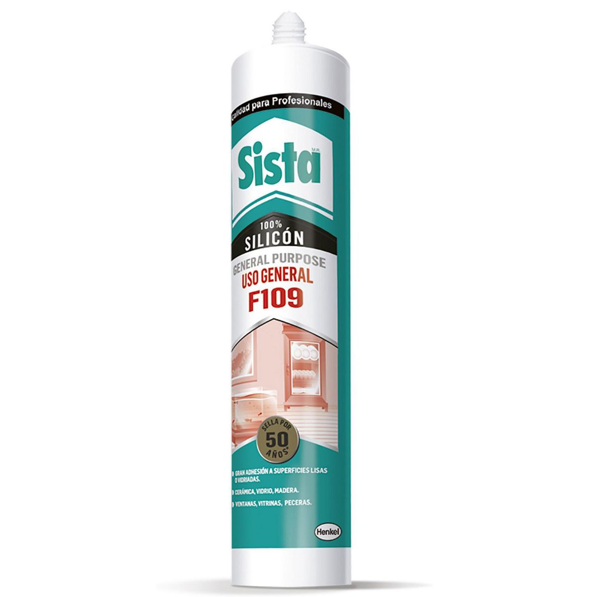 Sista - Sista F109 Silicón Uso General Blanco 300 ml