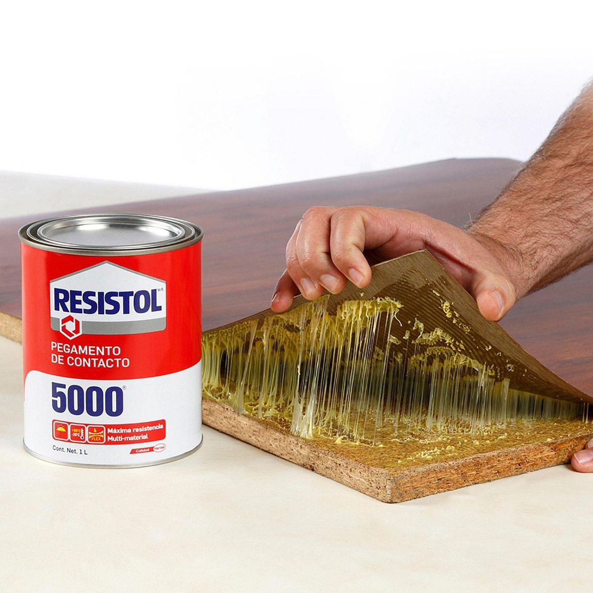 Resistol 5000 Pegamento De Contacto Lata 1 L, marca Resistol - Foto 2