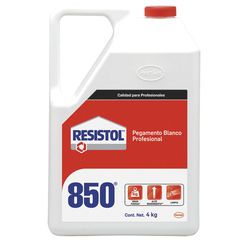 Resistol 850 Pegamento Profesional Blanco 4 Kg