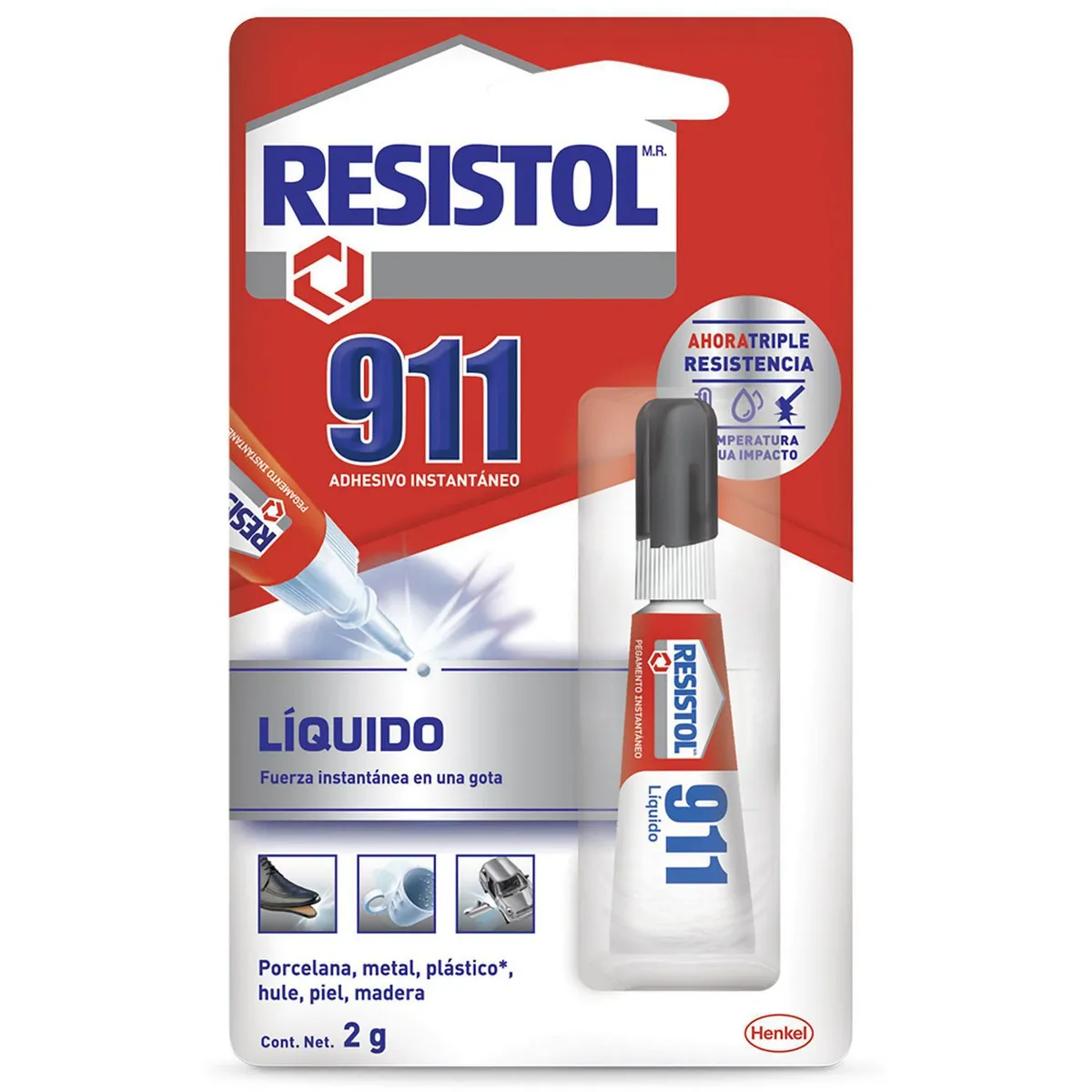 Resistol - Resistol 911 Pegamento Instantáneo Líquido 2 Gr