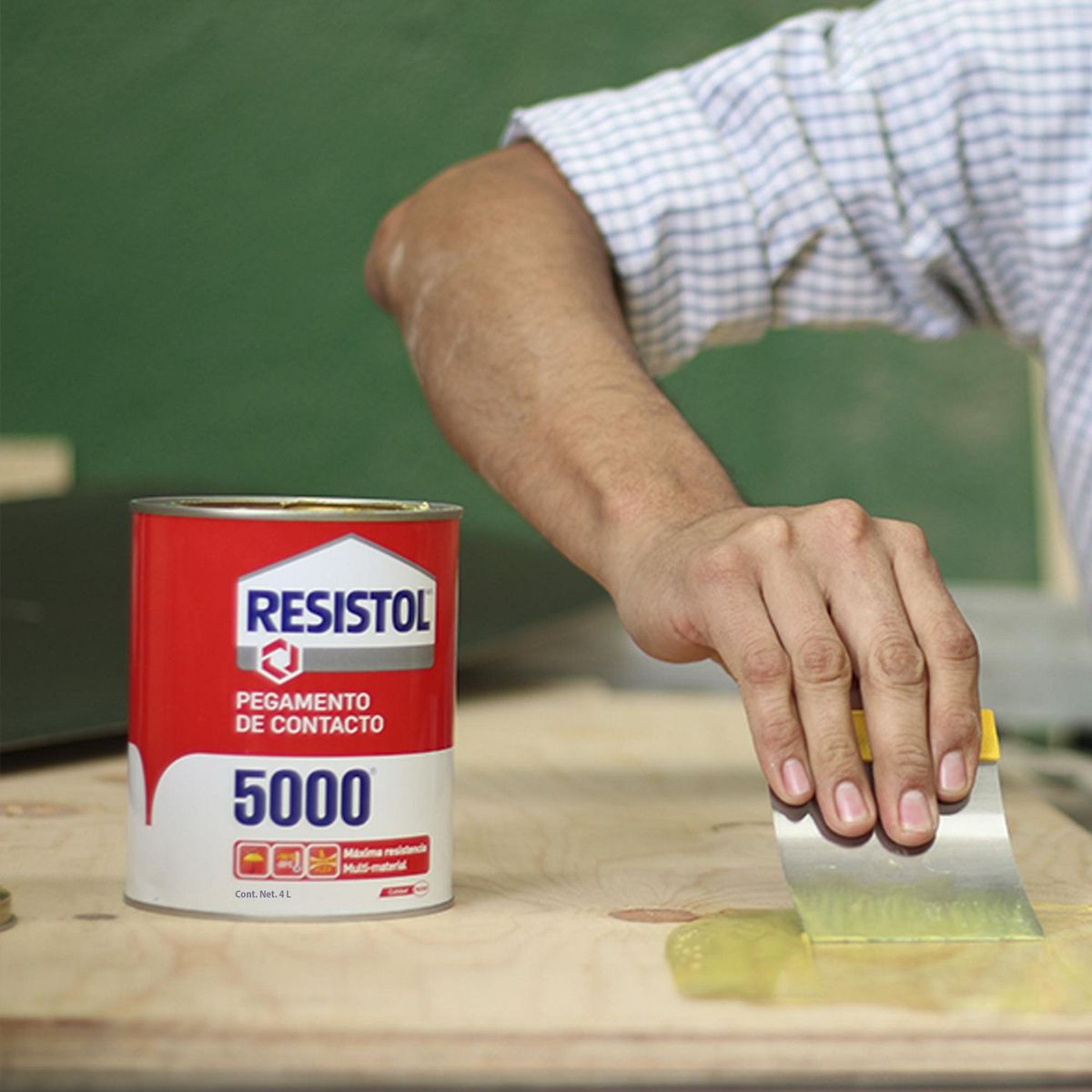 Resistol 5000 Pegamento De Contacto Lata 4 L, marca Resistol - Foto 2