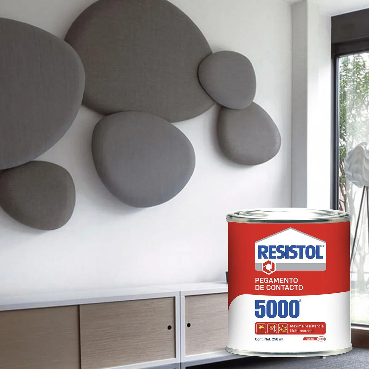 Resistol 5000 Pegamento De Contacto Lata 250 Ml, marca Resistol - Foto 2