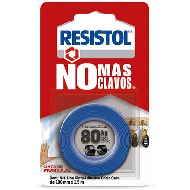 Resistol No Ms Clavos Cinta De Montaje 80 Kg