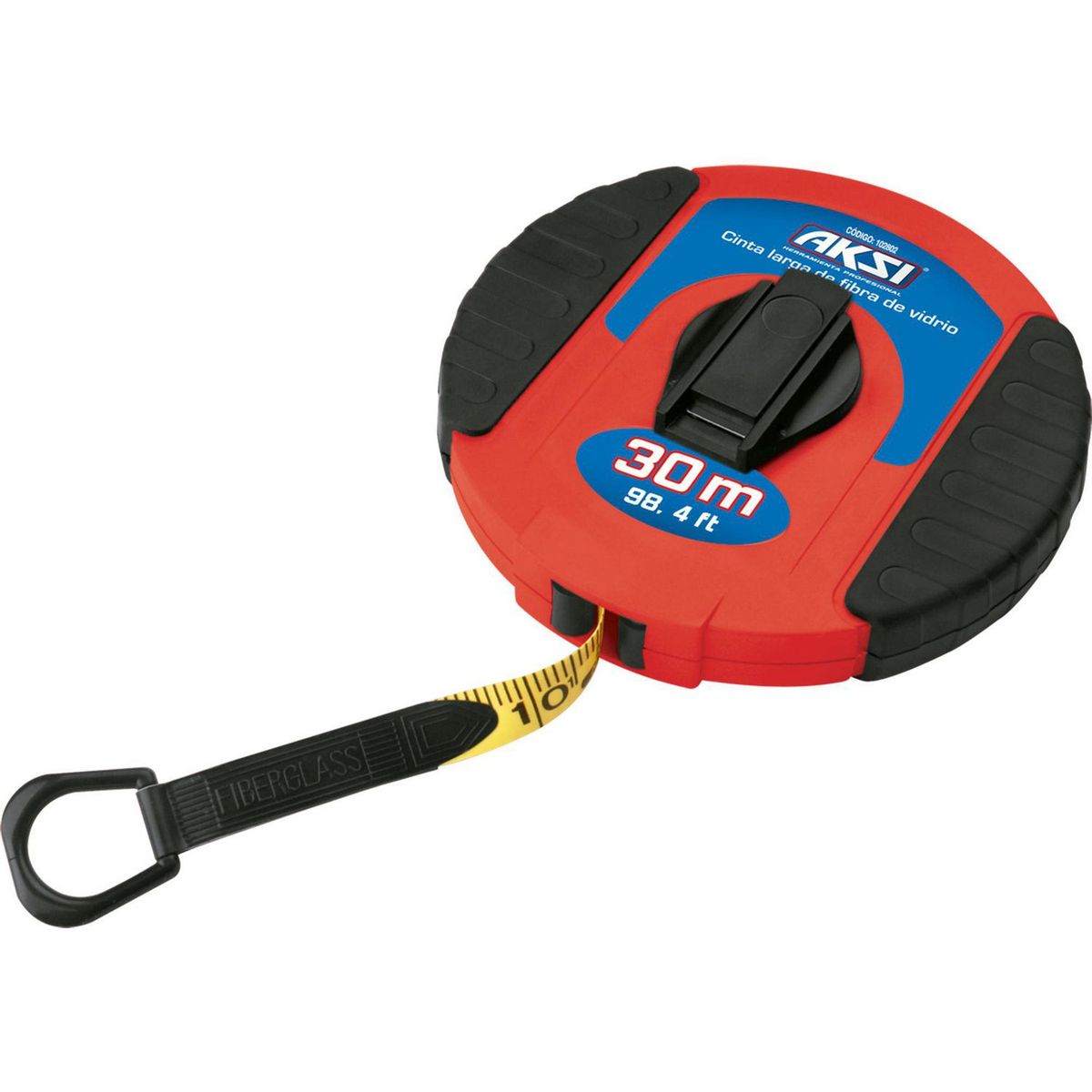 Aksi - Cinta larga de 30 m. fibra de vidrio aksi