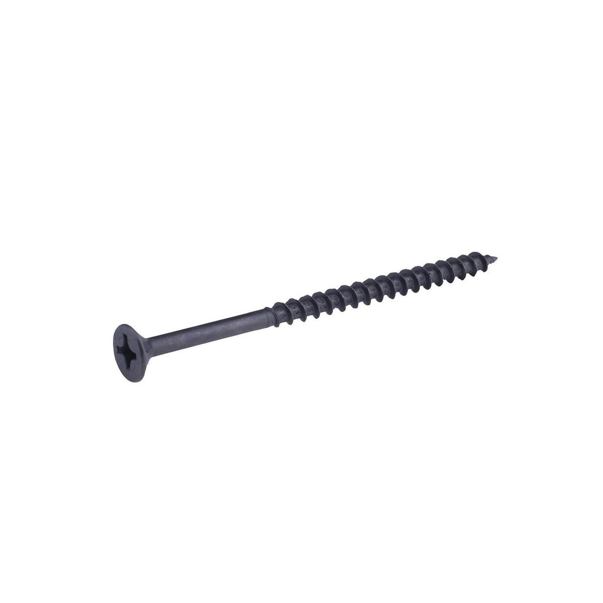 Fixser - Tornillo cabeza plana 12x3-1/2" negro (b-100)