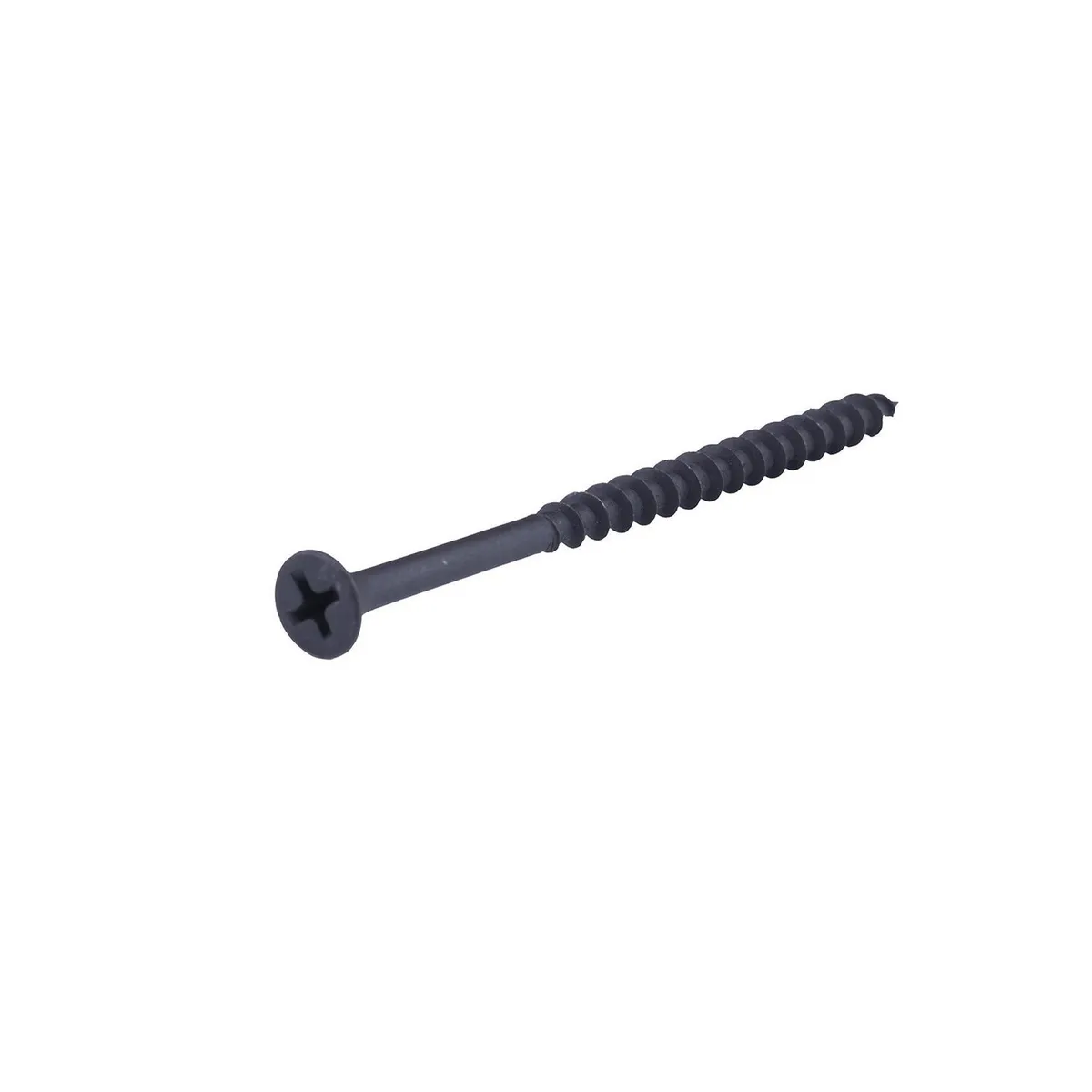 Fixser - Tornillo cabeza plana 8 x 3" negro (b-100)