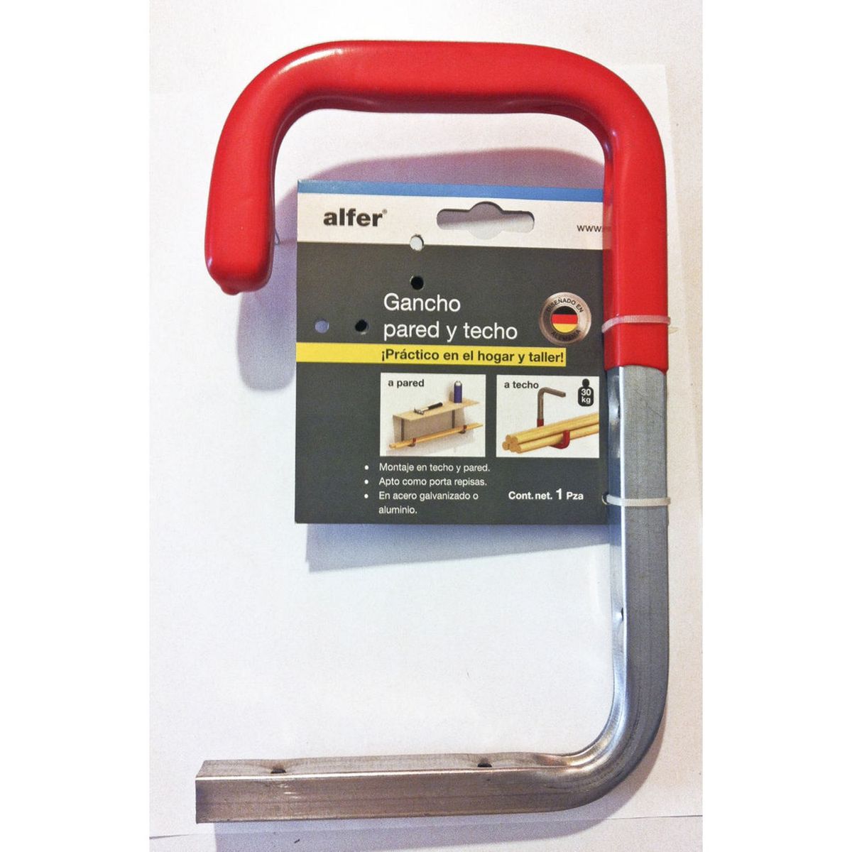 Gancho p/techo acero engomado rojo 150 x 255 x 150, marca  - Foto 2