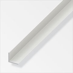 Ángulo 20 x 20 x 1 mm PVC blanco 2.5 m