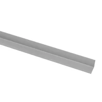 Ángulo 15 x 15 x 1 mm aluminio anodizado plata 1 m